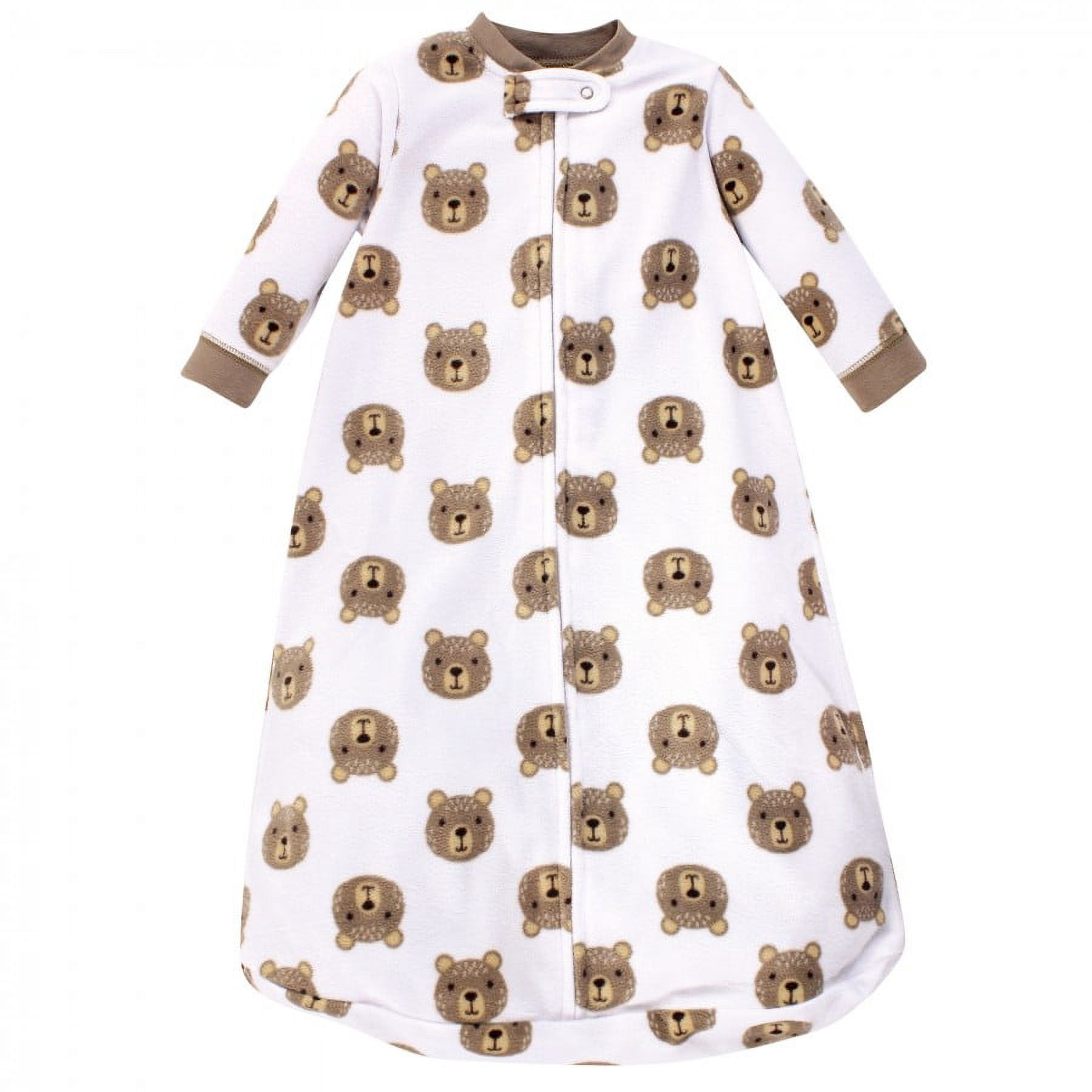 Hudson Baby Infant Boy Long-Sleeve Fleece Sleeping Bag, Little Bear, 0-9 Months