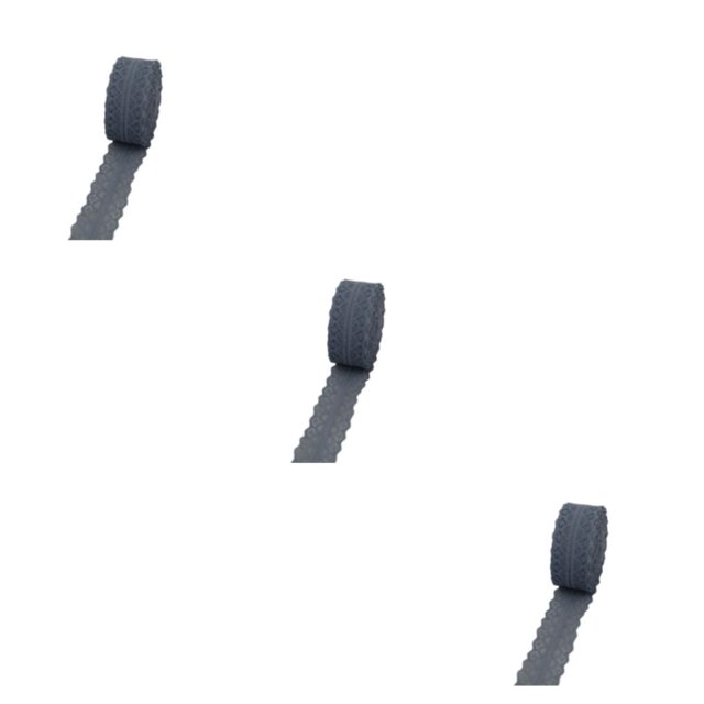 Toystoory Cinta de tela fácil de atar para manualidades - Cinta de regalo artesanal multifuncional y hermosa E3-1 gris oscuro Type1 NO1