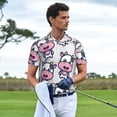 thumbnail image 3 of Balery Baby Cow Camisa Polo de Hombre con Estampado, de Manga Corta y Tejido Medio, Camisa Tipo Golf Polo-4X-Large, 3 of 6
