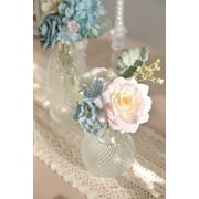 Artificial Flowers Combo Box Set Fake Flowers Bulk for DIY Wedding Bridal Bouquets Faux Roses Floral Arrangements with Stems for Party Table Centerpieces Spring Home Indoor Outdoor Decoration