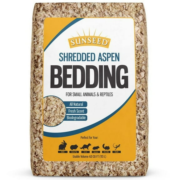 Sunseed® Shredded Aspen Bedding for Small Animals & Reptiles 2500 Cubic Inch