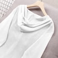 thumbnail image 6 of Cekizud Hooded Knit Cardigan for Women Long Sleeve Button Front Drawstring Hood Casual Cardigan Sweater, Free Size, 6 of 7