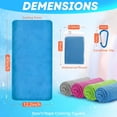thumbnail image 2 of Cooling Towels for Neck and Face Soft Breathable Microfiber Sports Gym Sweat Towel with Carabiner for Golf Yoga Running Camping Golf Gym Workout, 2 of 7
