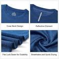 thumbnail image 5 of 3 Pack Mens T Shirts Dry Fit Gym Tops for Men Crew Neck Running Top Moisture Wicking Active Athletic Short Sleeve Shirts Plain Workout Shirts, 5 of 6