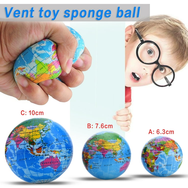  World Stress Ball Earth Stress Relief Toys Therapeutic