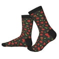 thumbnail image 2 of Bingfone Compression Socks for Women and Men Long Socks for Running Athletic Cycling Nurse- Tomatoes1, 2 of 7