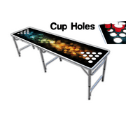 8-Foot Professional Beer Pong Table w/ Cup Holes - Bubbles Edition