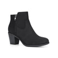 thumbnail image 1 of Unique Bargains Women's Round Toe Stacked Block Heel Zipper Ankle Boots, 1 of 7