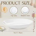 thumbnail image 3 of 6 Pieces Ceramic Dessert Plates,7 inch White Appetizer Plates,Round Dessert Salad Plate,Ceramic Dinner Plate,Ceramic Serving Dishes for Appetizers Salad Cake, Set of 6 Small White Plates, 3 of 7