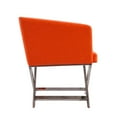 thumbnail image 4 of Manhattan Comfort HollyWood Faux Leather Lounge Chair in Orange (Set of 2), 4 of 7