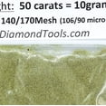 thumbnail image 5 of TechDiamondTools Diamond Powder from 325/400 to 50/60 mesh 10 Grams = 50carats. (140 grit 140/170 mesh), 5 of 5