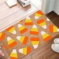 thumbnail image 4 of Candy Corn Carpet Floor Mat 40 * 60Cm Polyester Carpet, Crystal Velvet Yellow, 4 of 5