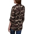 thumbnail image 3 of 3/4 Roll Tab Sleeve Y Neck Top, 3 of 4