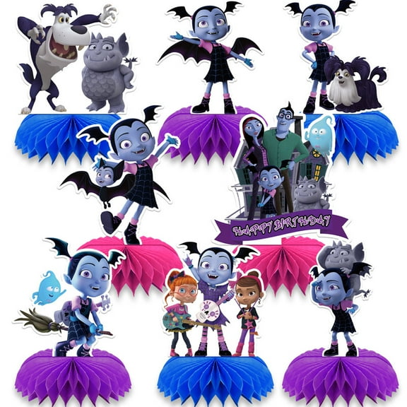 Vampirina Honeycomb Centerpieces Table Toppers Decorations for Birthday Party Decor Supplies Photo Props