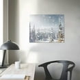 thumbnail image 3 of COMIO  Christmas Winter Holiday Wall Art Canvas Print Painting 'Magical Snow Forest Scenery' Home Décor, 3 of 4