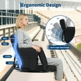thumbnail image 3 of 2Pcs Stadium Seats, 20.5in Cozy Bleachers Seat with Anti-Slip Mat & Large Pockets & Cup Holders, Portable Stadium Chair for Outdoor, 3 of 7