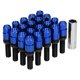 thumbnail image 4 of Kit de 21 pernos de orejeta extendidos de 42 mm con casquillo M14x1,5, asiento de bola, universal, para modificación de automóviles, azul, 4 of 14