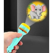 Lampe de poche pour projecteur de diapositives, jouet de lumière de projection pour enfants-bleu