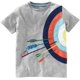 thumbnail image 3 of WOCACHI Camiseta para niños pequeños, ropa de bebé, manga corta, estampado de dinosaurio, tiburón, blusa, 3 of 5