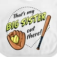 thumbnail image 4 of Inktastic That's My Big Sister out There Softball Boys or Girls Baby Bib, 4 of 4