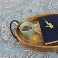 thumbnail image 4 of Southshore Fine Living, Inc. Oversized Comforter Bedding Set Down Alternative All-Season Warmth, Soft Cozy Paisley Bedspread 3-Piece with Two Matching Shams, Pure Melody Aqua, King / California King, 4 of 4