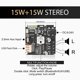 thumbnail image 1 of ZK-F152 Bluetooth Amplifier Board 15W+15W con control de aplicación （（（（）））））））））））））））））））））））））））））））））））））））））））））））））））） ）,, DC9-24., 1 of 2