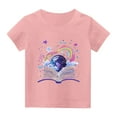thumbnail image 7 of Shirt for Girls 12-14 Crew Neck Top Kids Kids Short Sleeve Tshirt Floral Shirt for Boys Girls Blouses Size 6-7 Get it Fast, 7 of 7