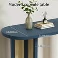 thumbnail image 6 of OMCHOM Farmhouse Console Table,Rattan Narrow Table for Entryway Hallway and Living Room,Navy, 6 of 9
