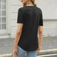 thumbnail image 4 of Camisas de Manga Corta para las Mujeres Casual Color Sólido Plisado V-Cuello Blusas, Moda Verano Top para Diario Y Fiesta, 4 of 7