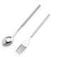 thumbnail image 1 of Retractable Fork and Spoon Set for Barbecue, Dinner, Dessert - Adjustable Length Tableware, 1 of 5