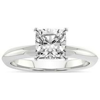 IGI Certified 2 Carat Cushion Shape Lab Grown Diamond Engagement Ring | 14K White Gold | Alora Solitaire Diamond Ring | FG-VS1-VS2 Quality Friendly Diamonds