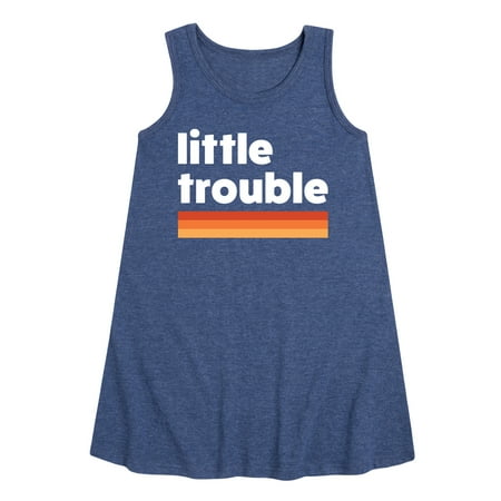 

Instant Message - Trouble Little - Toddler & Youth Girls A-line Dress