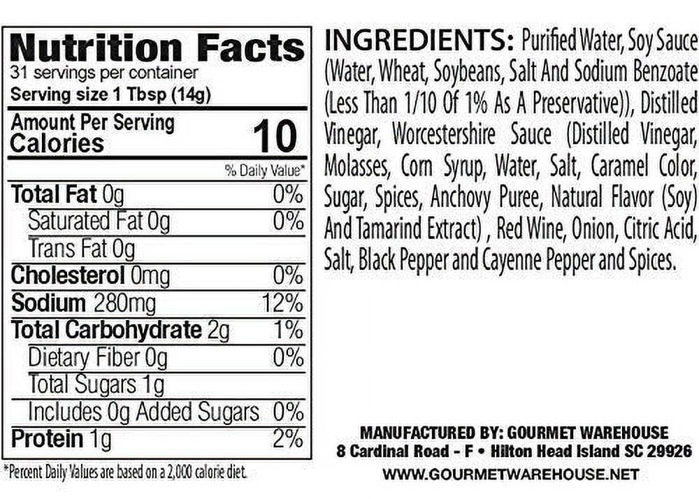 Gourmet Warehouse Red Wine Marinade, 16 Fl ozs, 2 Pack - No MSG, No HFCS