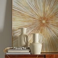 thumbnail image 2 of DecMode 7", 9"W Beige Metal Vase with Handles, Set of 2, 2 of 8