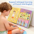 thumbnail image 4 of Libro De Sonido Bilingüe En Francés E Inglés, Libro De Sonido Interactivo De Aprendizaje Temprano, Juguete Educativo Para Niños De 3 A 8 Años, 4 of 7