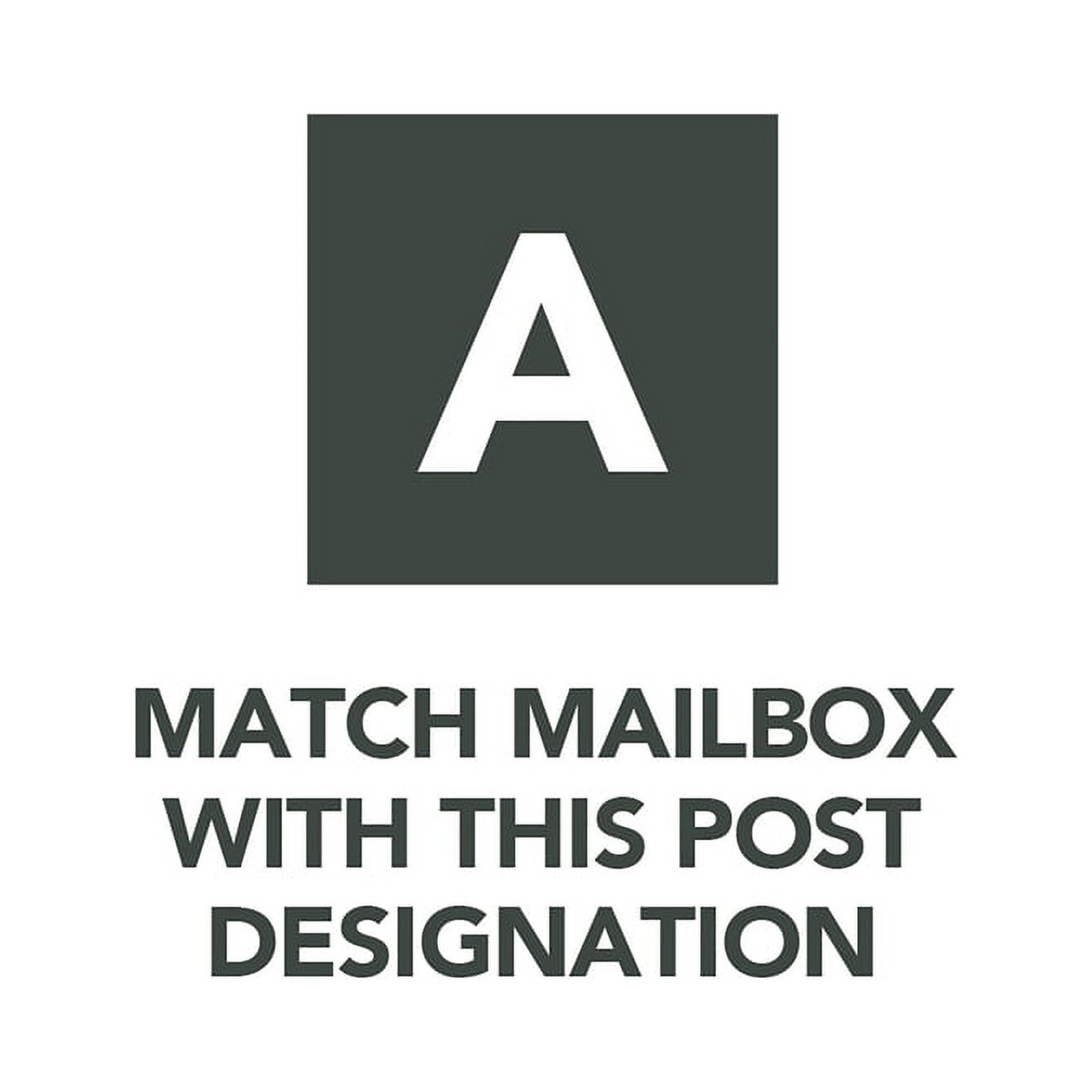 Architectural Mailboxes Elite Galvanized Steel, Medium, Post-Mount Mailbox in Textured Bronze