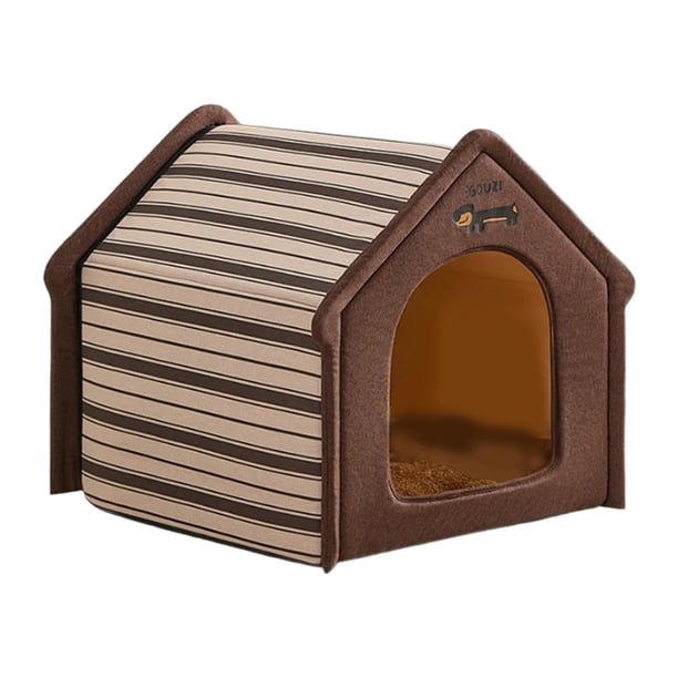 Cama para gatos extraíble, lavable, acogedora, base antideslizante, nido para gatos, perros y gatitos L