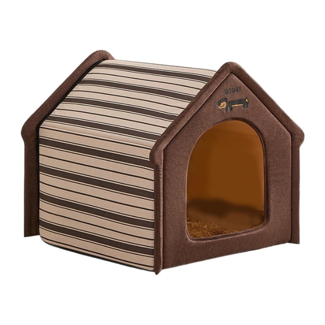Cama para gatos extraíble, lavable, acogedora, base antideslizante, nido para gatos, perros y gatitos L