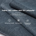 thumbnail image 2 of Foulard Femme Chaude d'Automne en Coton Uni avec Pompons / Franges (Gris), 2 of 5