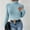 Blue, variant on Olyvenn Womens Turtle-Neck Cropped Knit Sweater Tops Casual Plus Size Loose Women Fashion Soild Pullover Long Sleeve For Women 2022 Black L