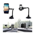 thumbnail image 2 of Soporte de teléfono para coche con ventosa y rotación de 360 grados, brazo largo flexible, soporte de montaje para parabrisas y salpicadero (negro), 2 of 5