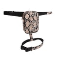 thumbnail image 4 of Arnés de muslo para mujer Sailing Bolsa de pierna de cuero PU resistente al agua gran capacidad estable arnés de muslo Bolso de pierna para uso diario al aire libre diseño de serpiente, 4 of 10