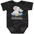 thumbnail image 3 of Inktastic My Safta Loves Me to the Moon and Back Elephant Family Boys or Girls Baby Bodysuit, 3 of 5