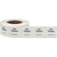 thumbnail image 2 of White Circle with Black QC Tested Dot Stickers, 3/4 Inch Round, 500 Labels on a Roll, 2 of 2