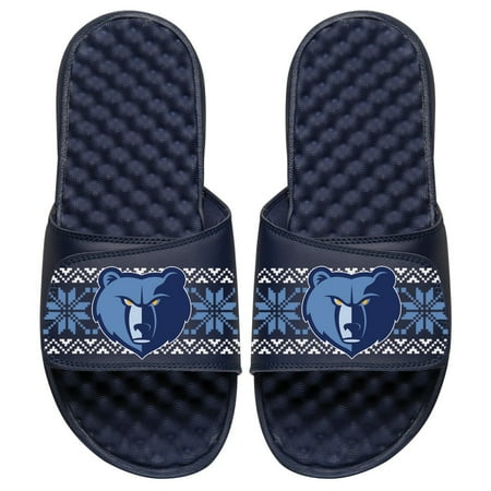 

Men s ISlide Navy Memphis Grizzlies Ugly Sweater Slide Sandals