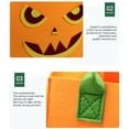 thumbnail image 4 of Yellow Halloween Candy Bag - 11.81x9.84in Reusable Cloth Trick or Treat Pouch for Kids - Spooky Themed Goodie Bag with Carry Strap for Halloween Parties, Costumes & Candy Collection, 4 of 9
