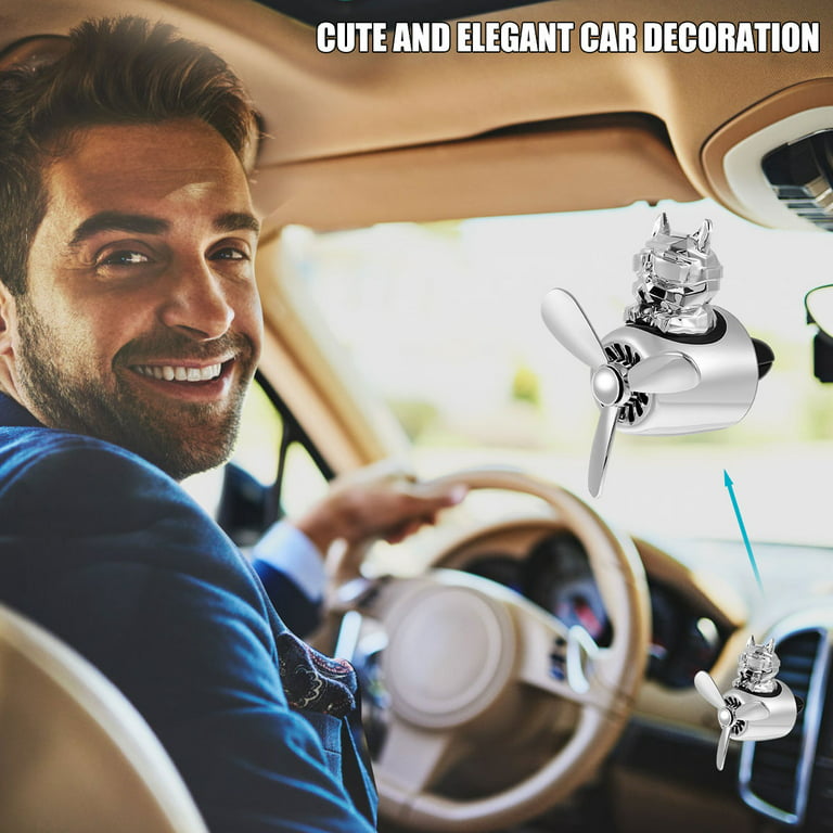 Kmsco Car Air Fresheners Scents Diffuser Vent Clips Perfume Essential Oil Sticks Fro Women Men Automotive Fragrance Decoration Accessories(Black)