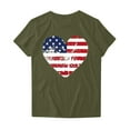 thumbnail image 4 of SOOMLON American Flag Tops for Women Trendy Summer Heart 4th of July Shirts Crew Neck Patriotic Tops Short Sleeve Personalized T-Shirt Striped Stars Tee Blouse Clothes, 4 of 4