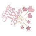 thumbnail image 2 of LOLIPPYY 1 Set 16th Birthday Cake Toppers with Glitter Heart and Star Picks for Anniversary, Party, and Celebration Decor, 2 of 7