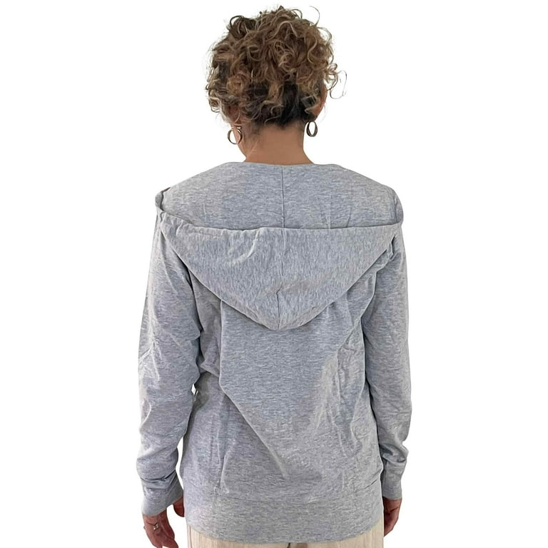Women's Active Casual Thin Cotton Zip-Up Hoodie Jacket